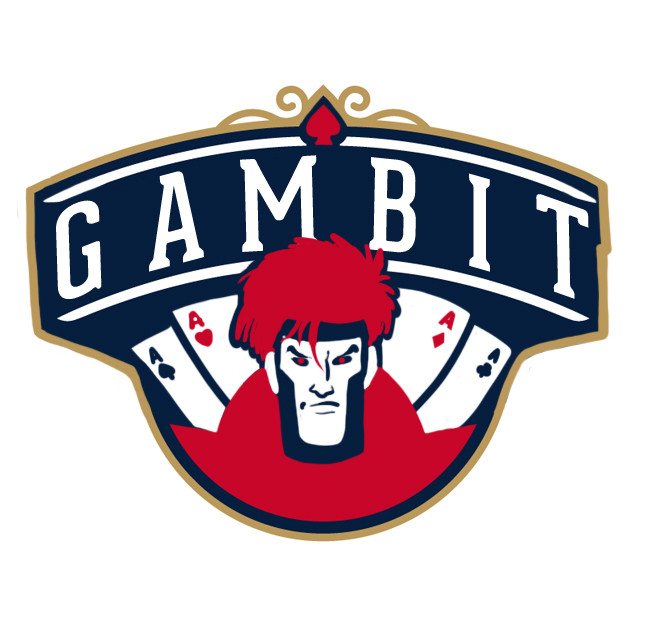 New Orleans Pelicans Gambit logo DIY iron on transfer (heat transfer)
